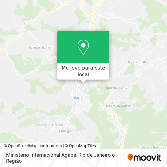 Ministerio Internacional Agape mapa