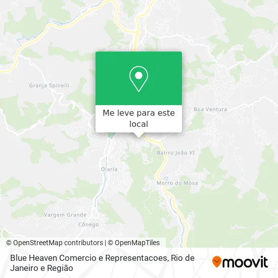 Blue Heaven Comercio e Representacoes mapa
