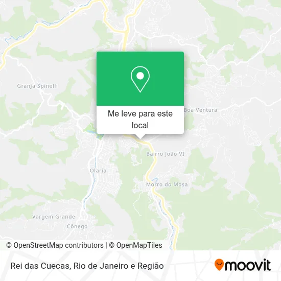 Rei das Cuecas mapa
