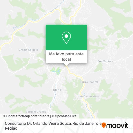 Consultório Dr. Orlando Vieira Souza mapa