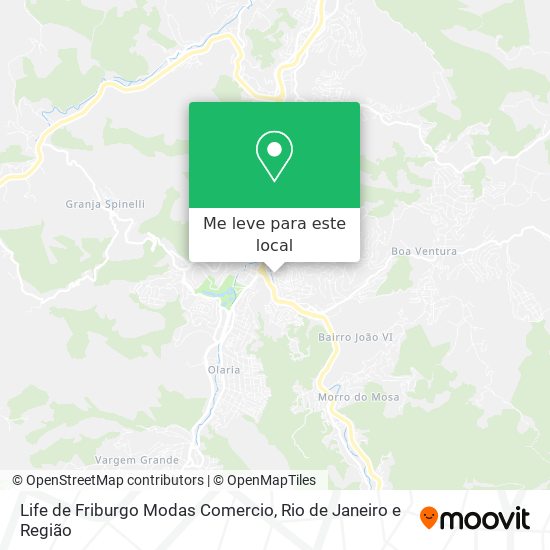 Life de Friburgo Modas Comercio mapa