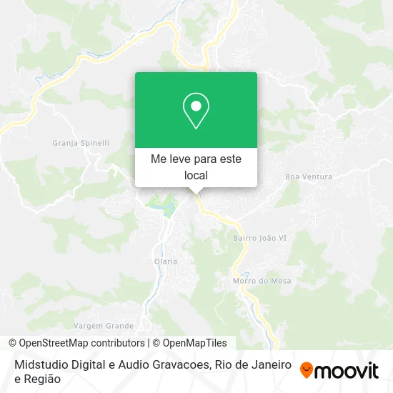 Midstudio Digital e Audio Gravacoes mapa