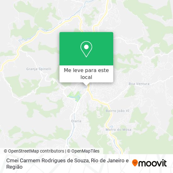 Cmei Carmem Rodrigues de Souza mapa