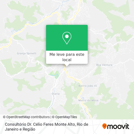 Consultório Dr. Célio Feres Monte Alto mapa