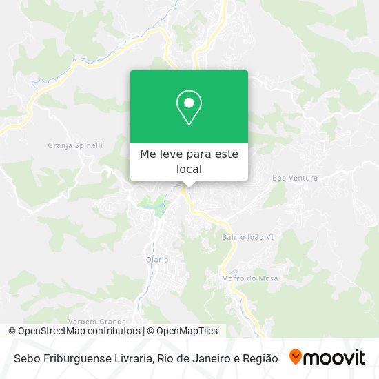 Sebo Friburguense Livraria mapa