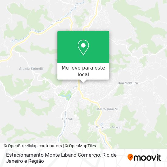 Estacionamento Monte Libano Comercio mapa
