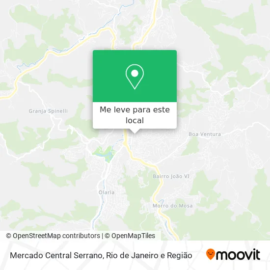 Mercado Central Serrano mapa