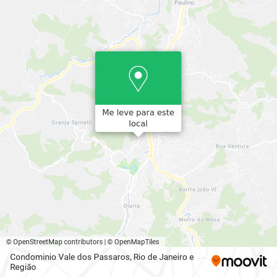 Condominio Vale dos Passaros mapa