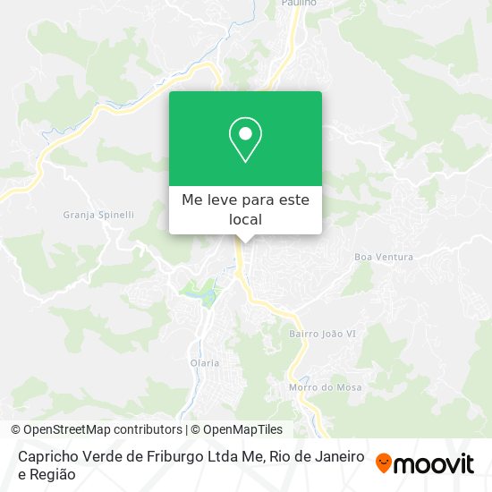 Capricho Verde de Friburgo Ltda Me mapa