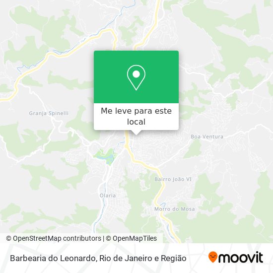 Barbearia do Leonardo mapa