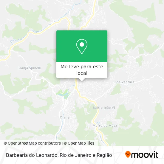 Barbearia do Leonardo mapa