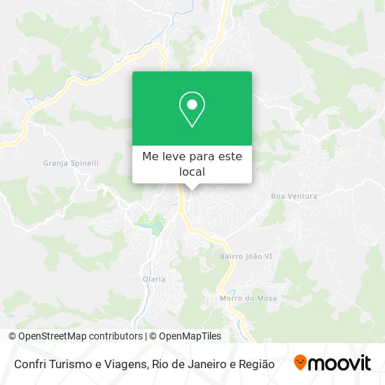 Confri Turismo e Viagens mapa