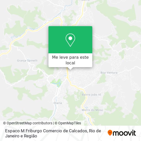 Espaco M Friburgo Comercio de Calcados mapa
