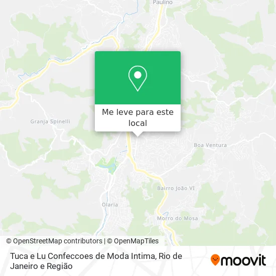 Tuca e Lu Confeccoes de Moda Intima mapa