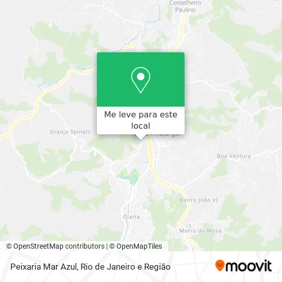 Peixaria Mar Azul mapa