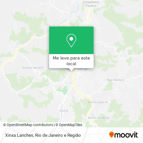 Xinxa Lanches mapa