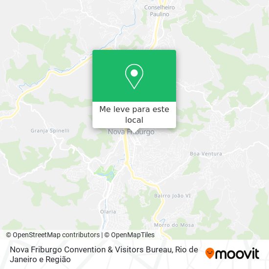 Nova Friburgo Convention & Visitors Bureau mapa