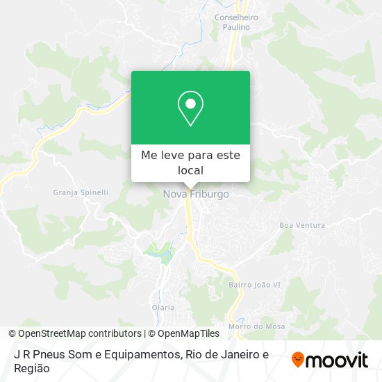 J R Pneus Som e Equipamentos mapa