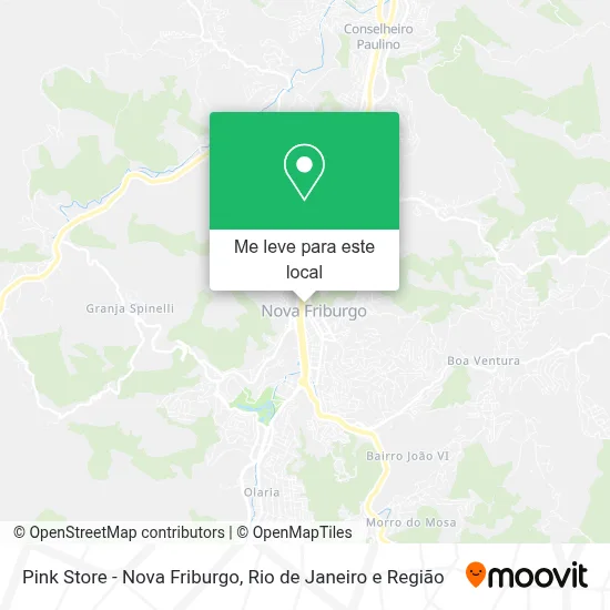 Pink Store - Nova Friburgo mapa