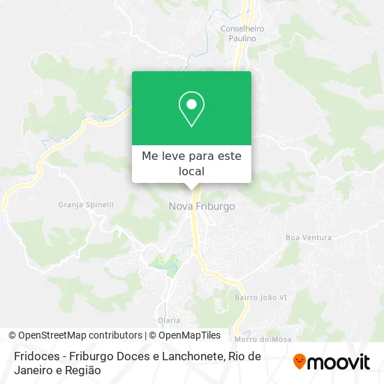 Fridoces - Friburgo Doces e Lanchonete mapa