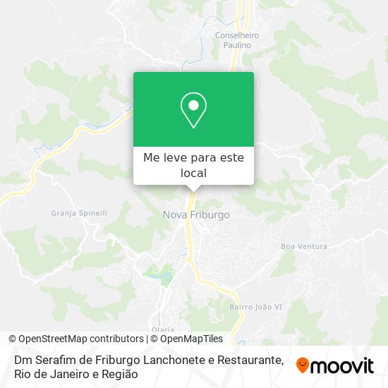 Dm Serafim de Friburgo Lanchonete e Restaurante mapa