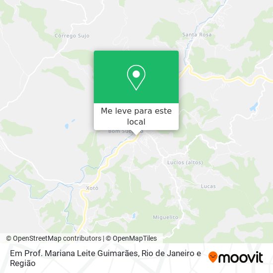 Em Prof. Mariana Leite Guimarães mapa