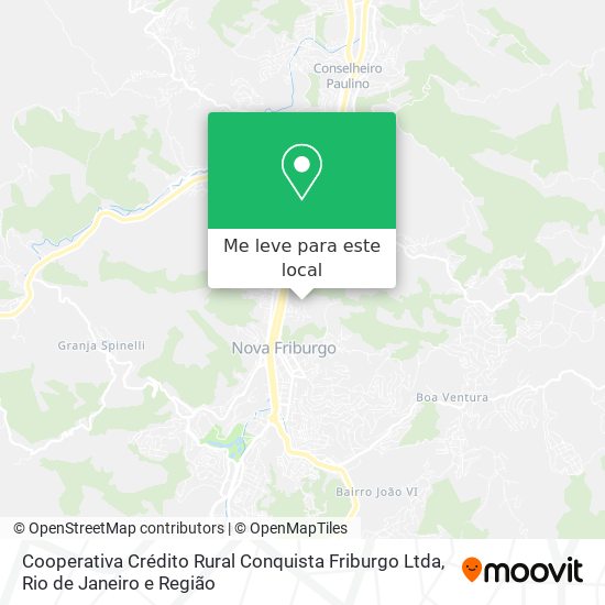 Cooperativa Crédito Rural Conquista Friburgo Ltda mapa