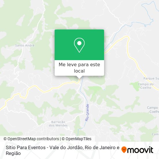 Sítio Para Eventos - Vale do Jordão mapa