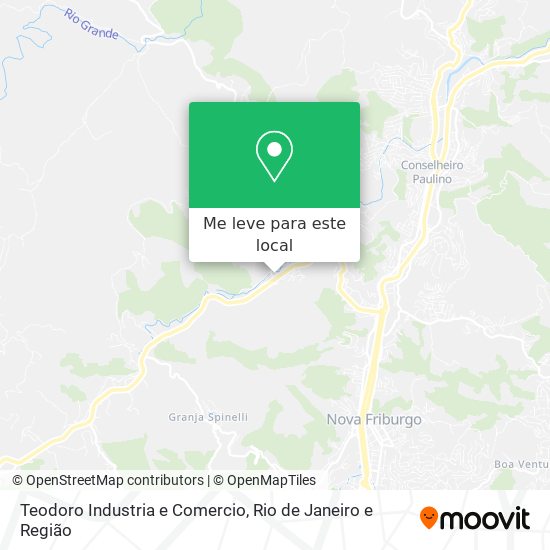 Teodoro Industria e Comercio mapa