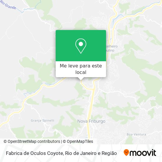 Fabrica de Oculos Coyote mapa