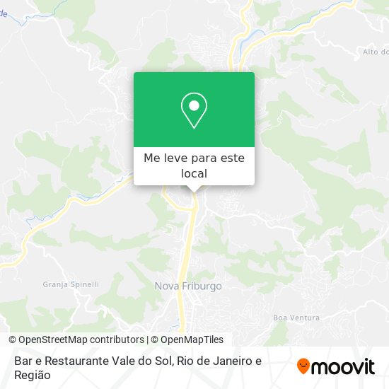 Bar e Restaurante Vale do Sol mapa