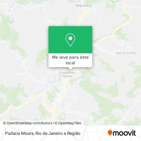 Padaria Moura mapa