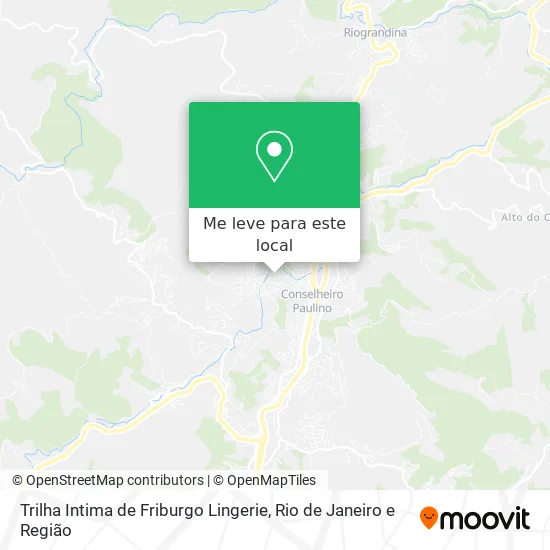 Trilha Intima de Friburgo Lingerie mapa