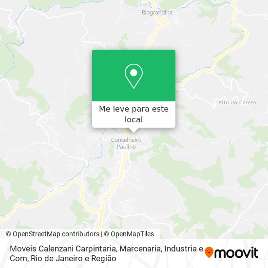 Moveis Calenzani Carpintaria, Marcenaria, Industria e Com mapa