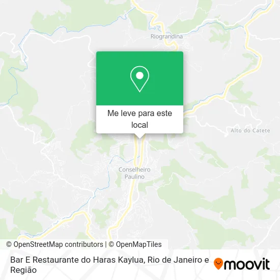 Bar E Restaurante do Haras Kaylua mapa