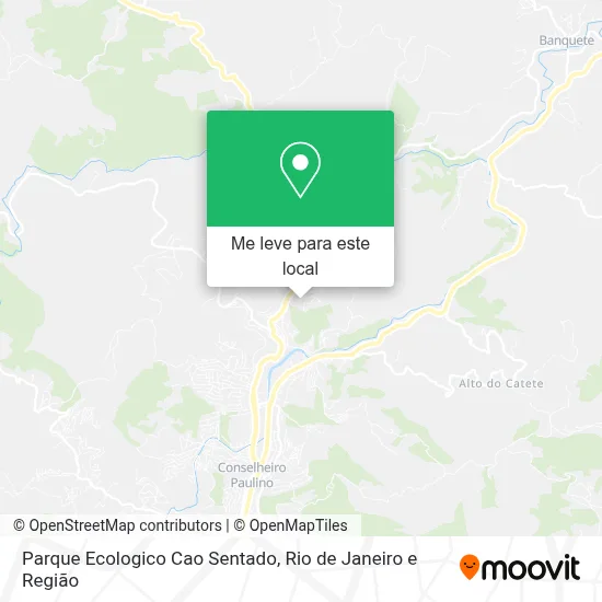 Parque Ecologico Cao Sentado mapa