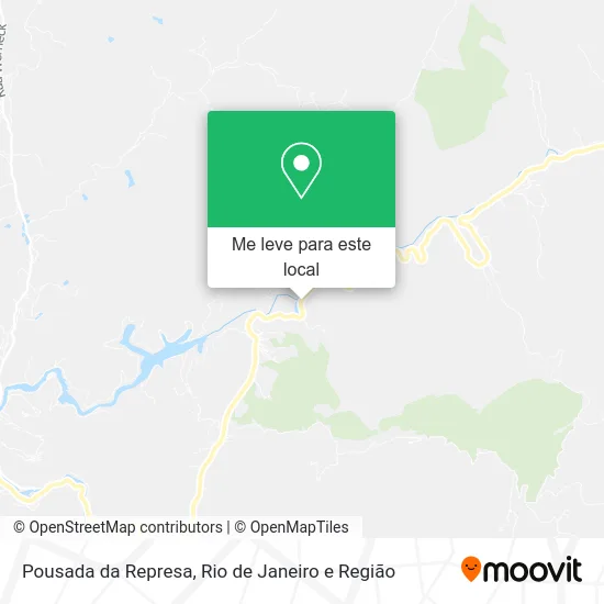 Pousada da Represa mapa