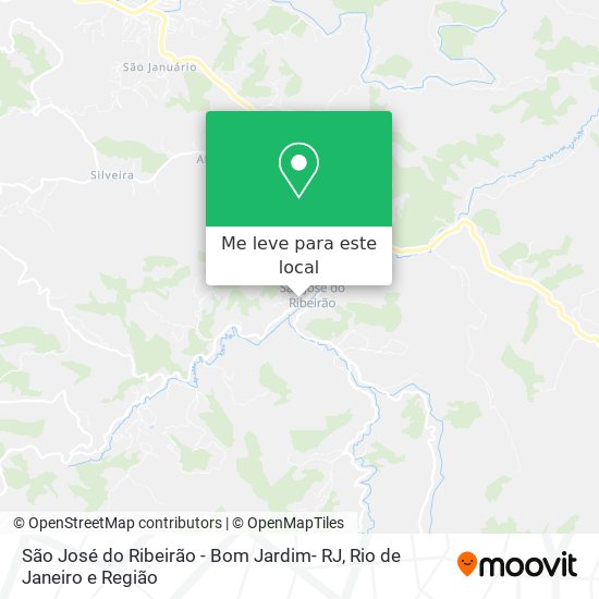 São José do Ribeirão - Bom Jardim- RJ mapa