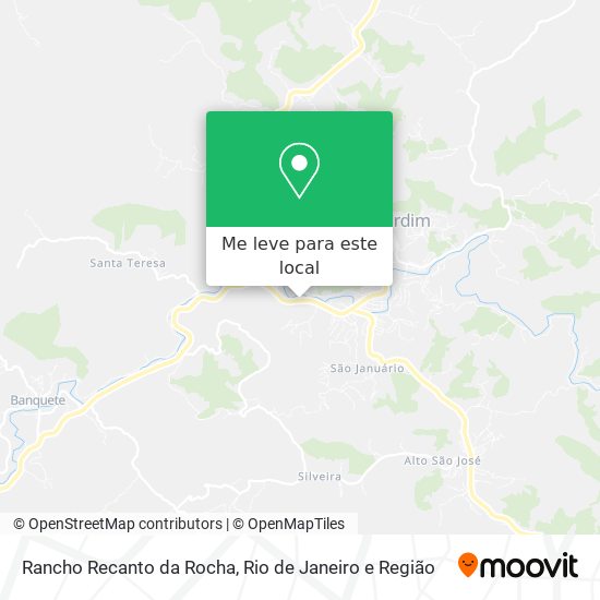 Rancho Recanto da Rocha mapa