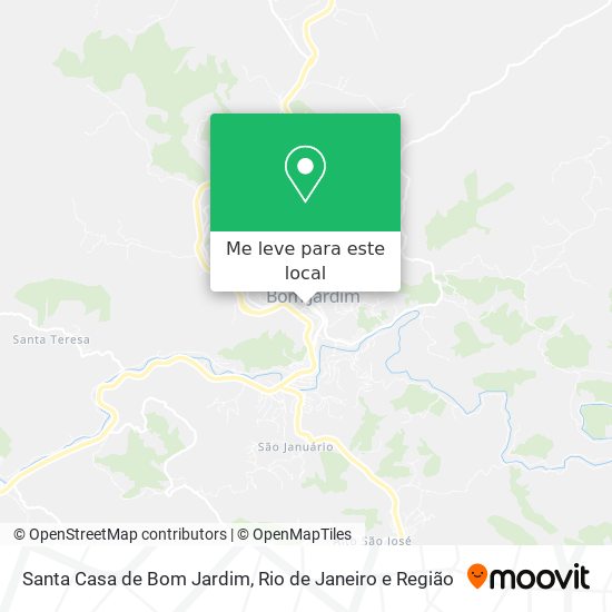 Santa Casa de Bom Jardim mapa
