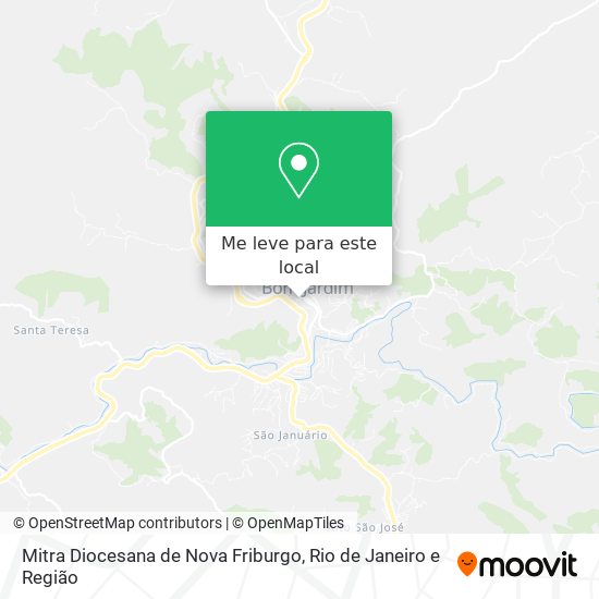 Mitra Diocesana de Nova Friburgo mapa