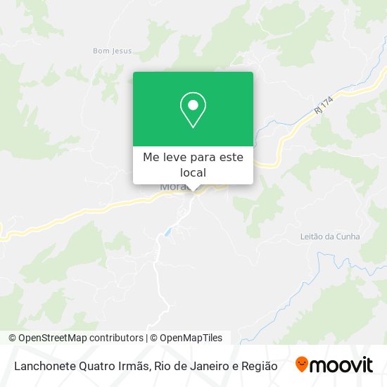 Lanchonete Quatro Irmãs mapa