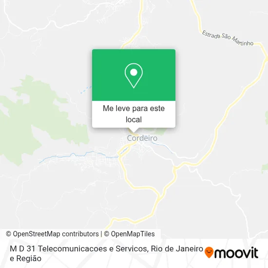 M D 31 Telecomunicacoes e Servicos mapa
