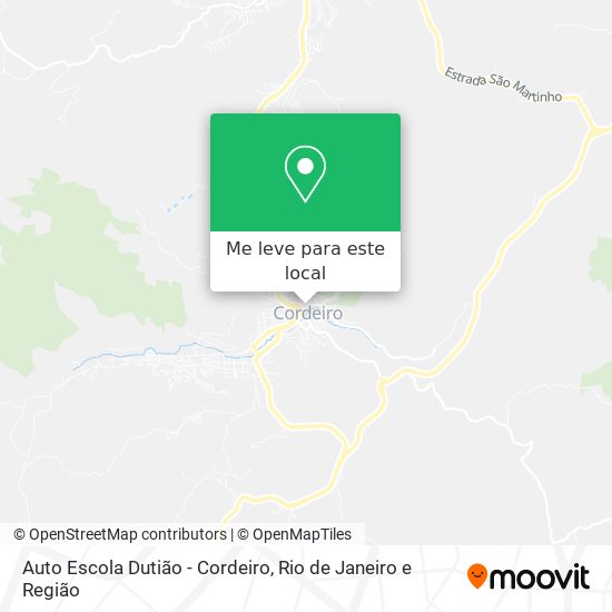 Auto Escola Dutião - Cordeiro mapa
