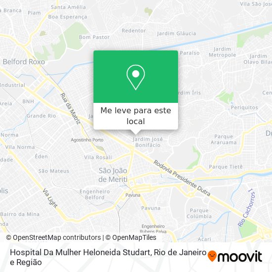 Hospital Da Mulher Heloneida Studart mapa