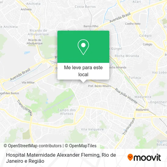 Hospital Maternidade Alexander Fleming mapa