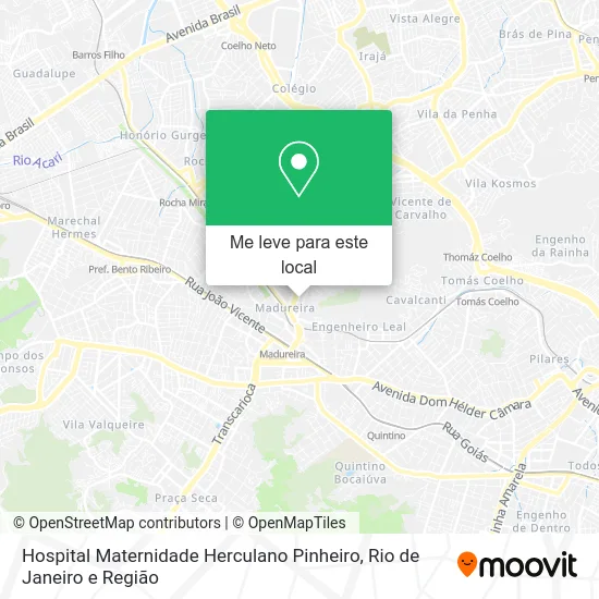 Hospital Maternidade Herculano Pinheiro mapa