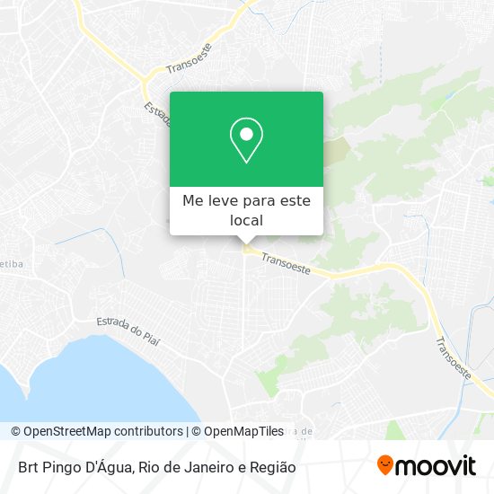 Brt Pingo D'Água mapa