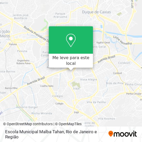Escola Municipal Malba Tahan mapa