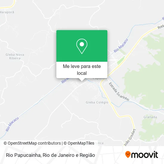 Rio Papucainha mapa